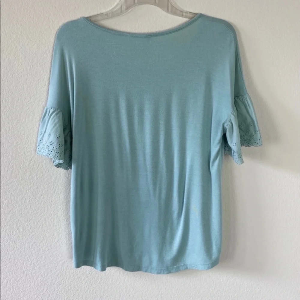 Pink Rose Top Green Size M - Picture 3 of 5